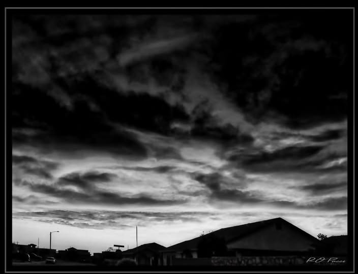 HOT DAY SUNSET / AT THE END OF THE STREET