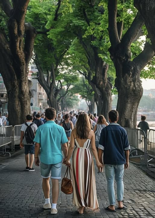WALKING TOGETHER / UNDER A GREEN TUNNEL