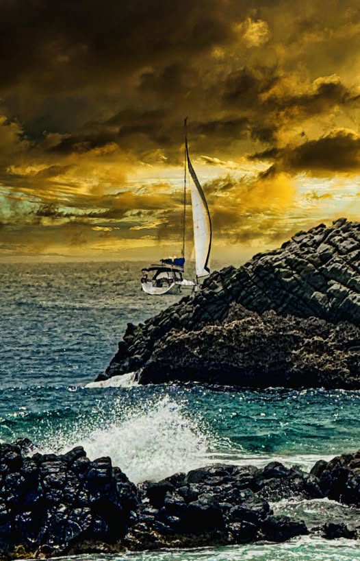 THE WEATHER CHALLENGERS / A SAIL BEYOND THE ROCKS
