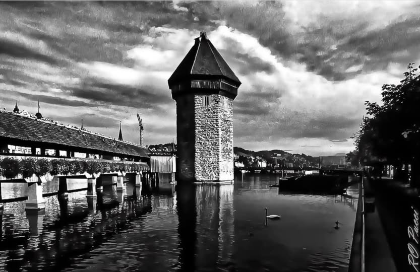 LUCERNE CHAPEL BRIDGE AND WATER TOWER