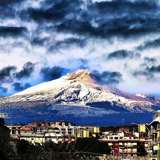 MOUNT ETNA IN WINTER CLOTHES