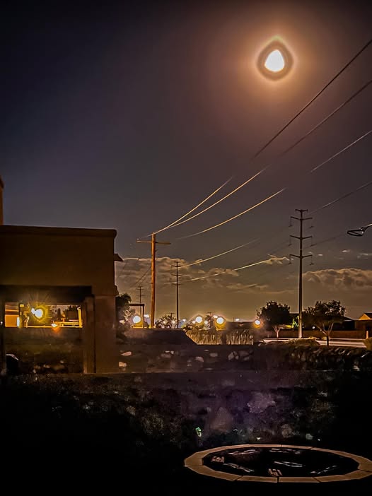 MOON IN THE NIGHT OF THE ECLIPSE