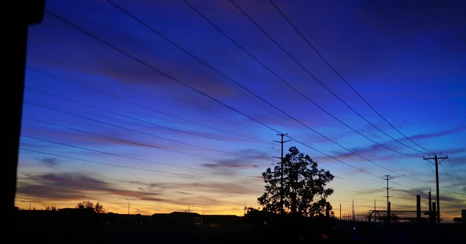 COLD BLUE HOUR IN NOVEMBER