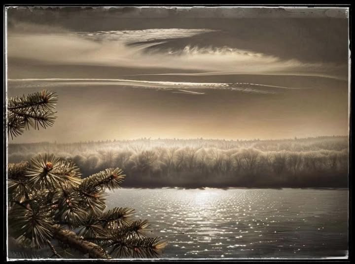 A PINE TREE IN THE BREEZE