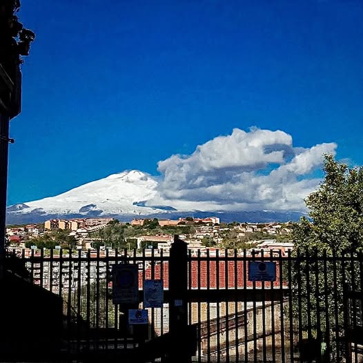 MOUNT ETNA ON A BRIGHT WINTER DAY